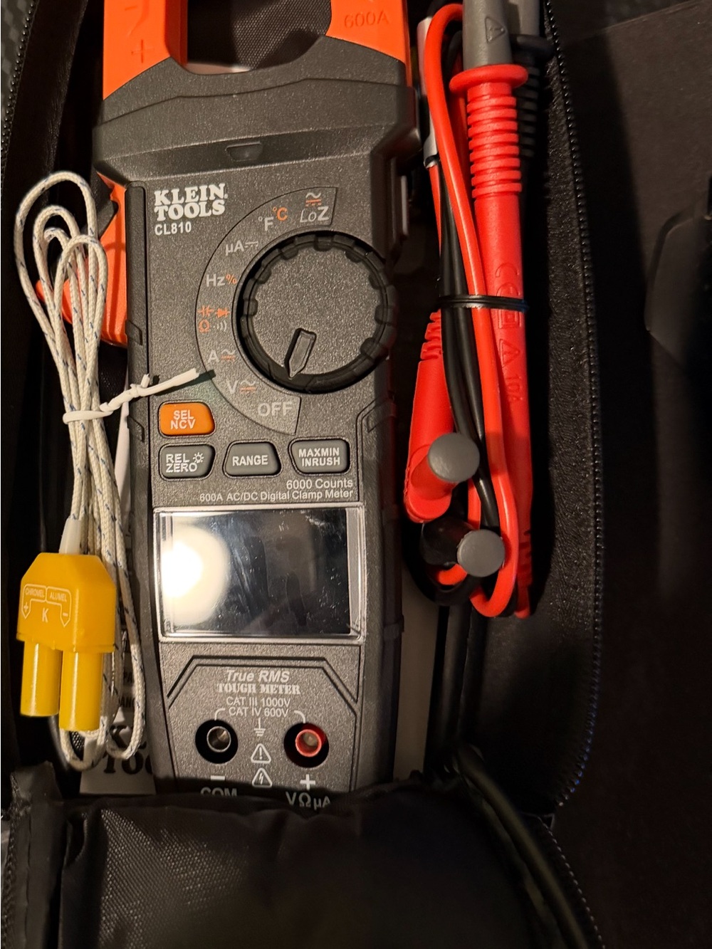 Klein Tools CL810 Orange and Black Digital Clamp Meter